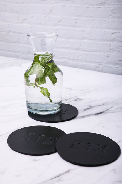 Home Accessories- Leather Coasters