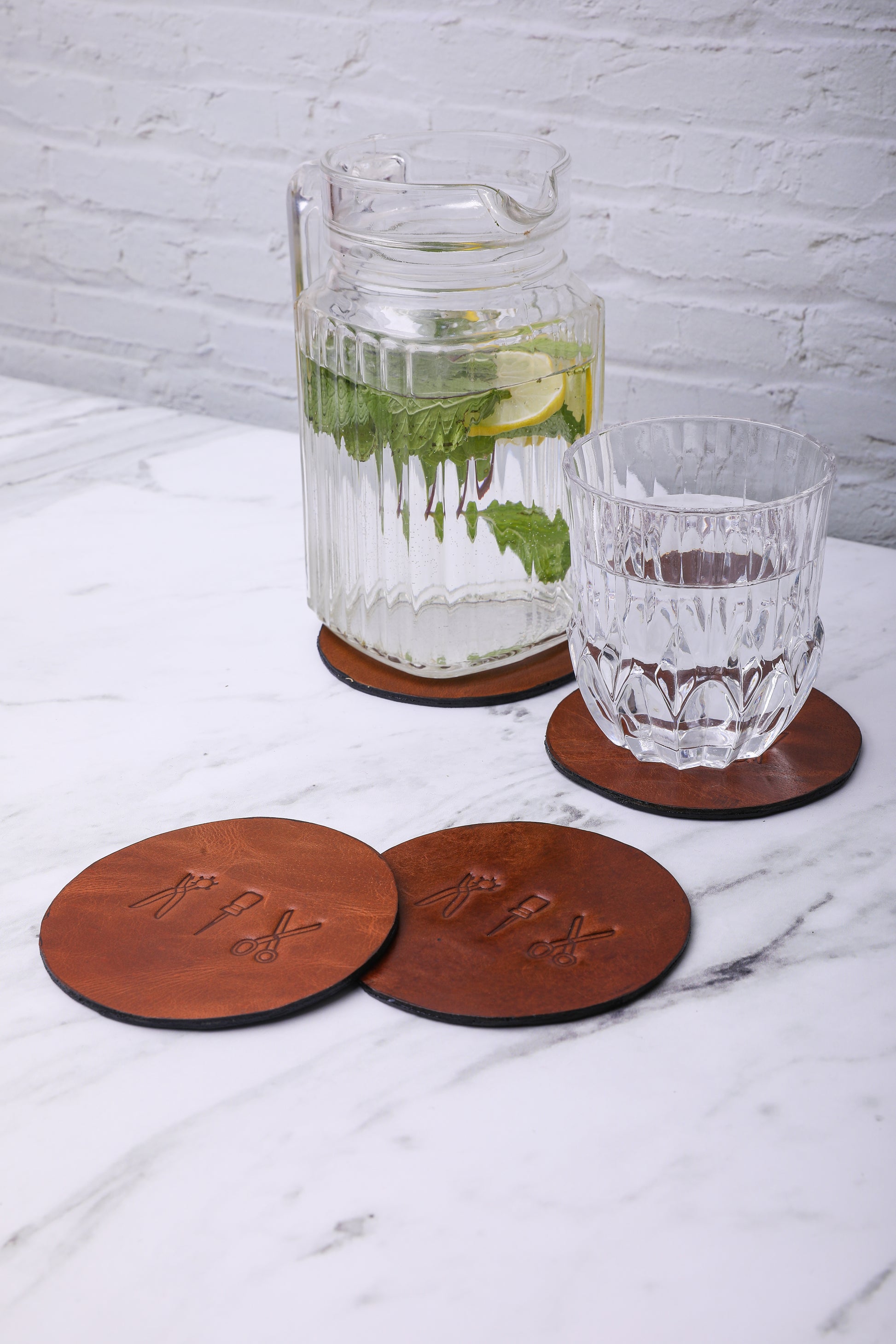 Home Accessories- Leather Coasters