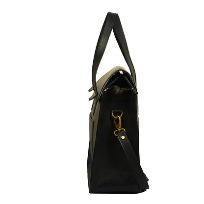 LEATHER LAPTOP BAG OVERNIGHTER DUFFEL 