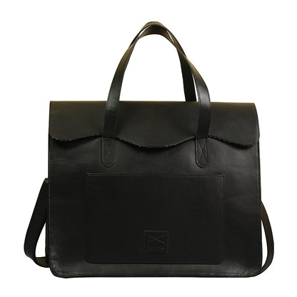 LEATHER LAPTOP BAG OVERNIGHTER DUFFEL 
