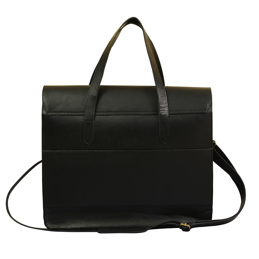 LEATHER LAPTOP BAG OVERNIGHTER DUFFEL 