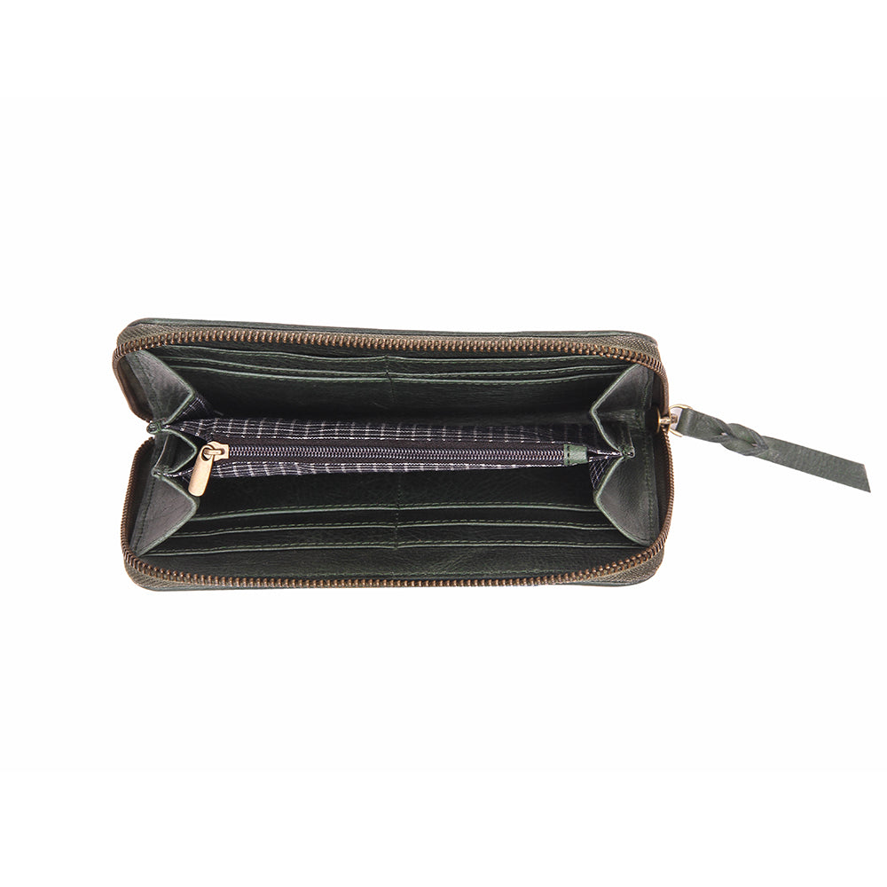 LADIES WALLET LEATHER HANDCRAFTED PURSE