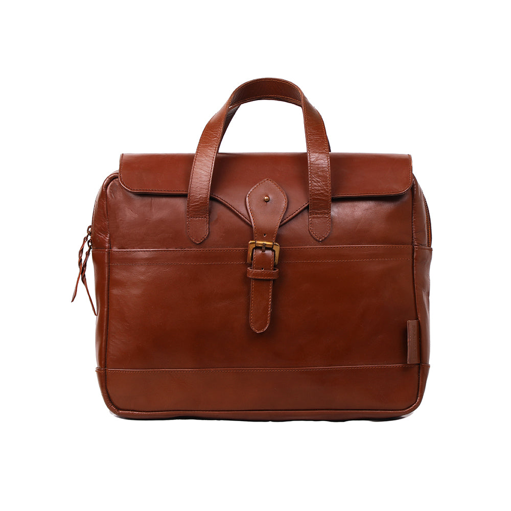 Apprentice Laptop Bag- Tan Leather