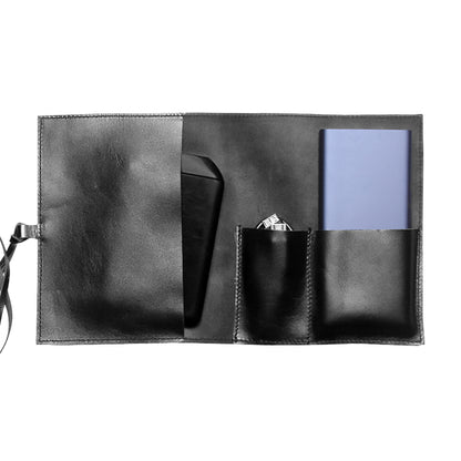 Gadget organiser tech accessories leather handcrafted