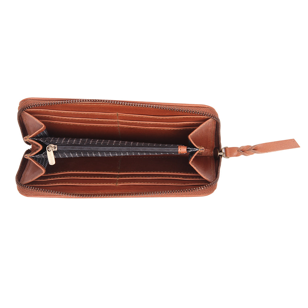 LADIES WALLET LEATHER HANDCRAFTED PURSE